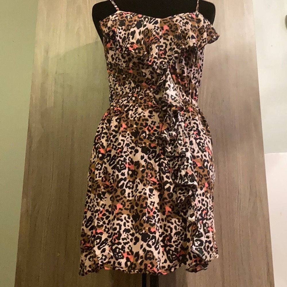 Leopard Print Mini Dress - Picture 7 of 9